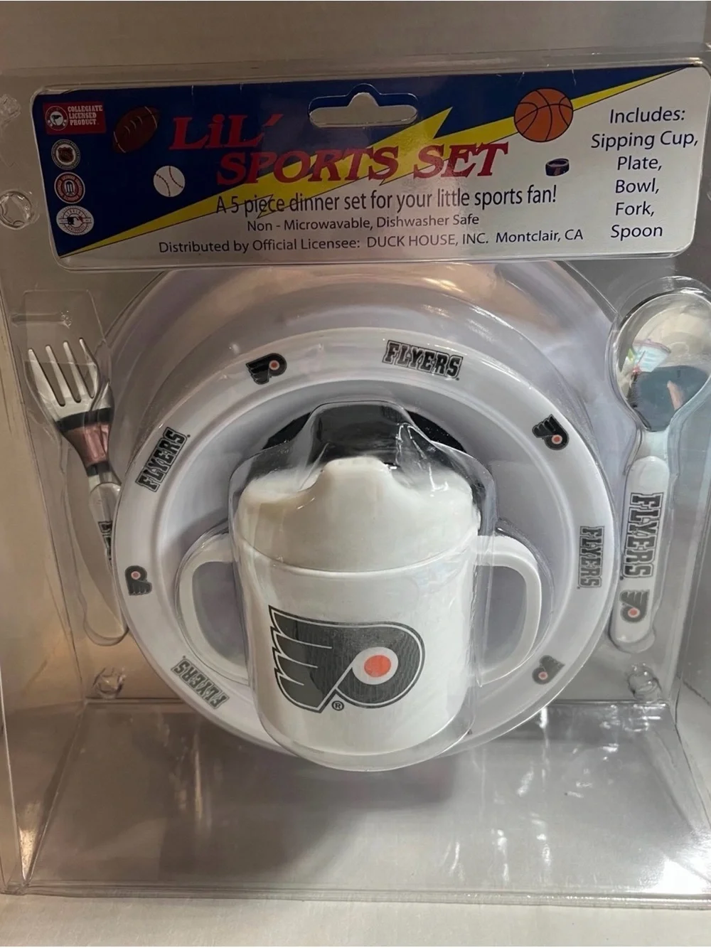 Lil' Sports Set - Philadelphia Flyers White Kids Dinnerware
